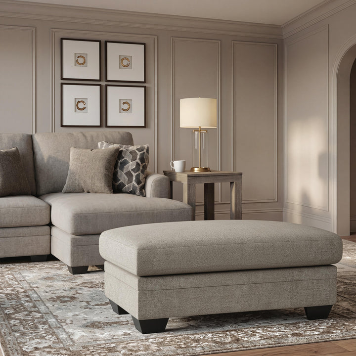 Stonemeade Sofa, Loveseat, Oversized Chair and Ottoman - Taupe (24)