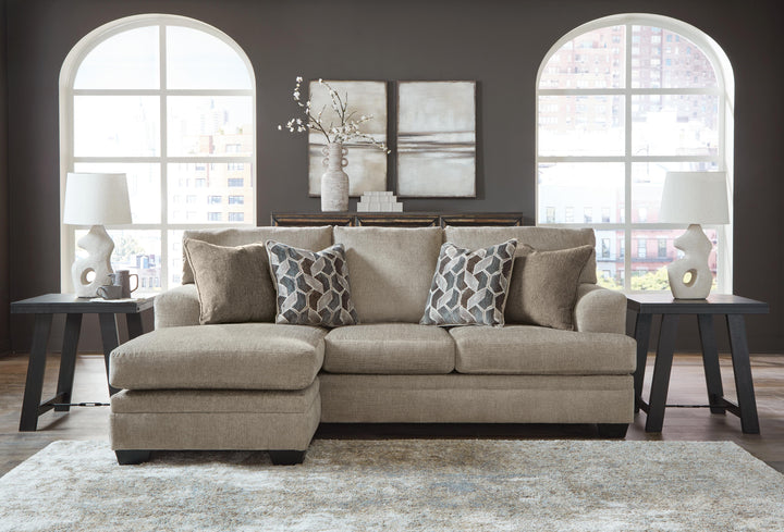 Stonemeade Sofa Chaise, Oversized Chair, and Ottoman - Taupe (17)