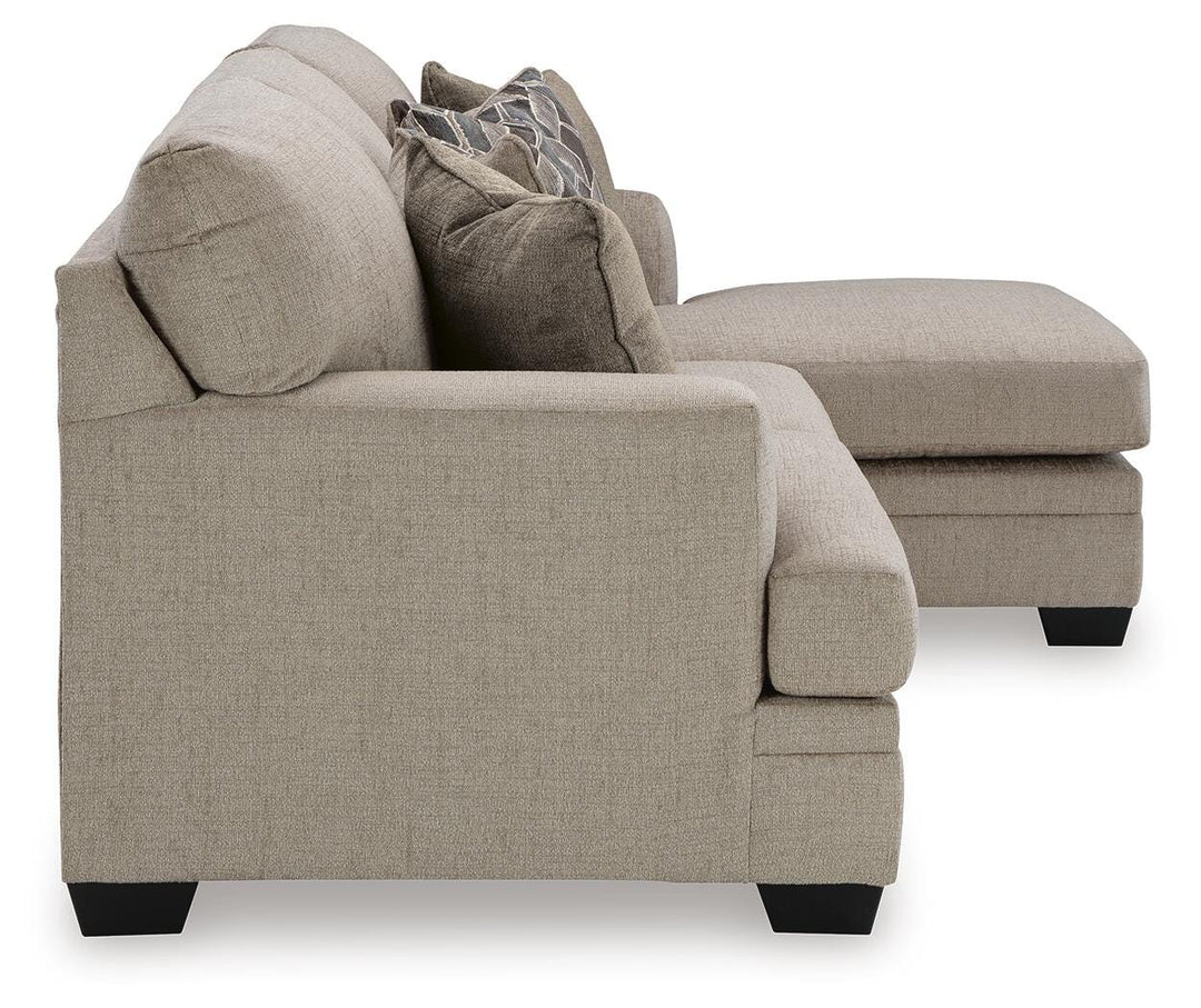 Stonemeade Sofa Chaise, Oversized Chair, and Ottoman - Taupe (11)