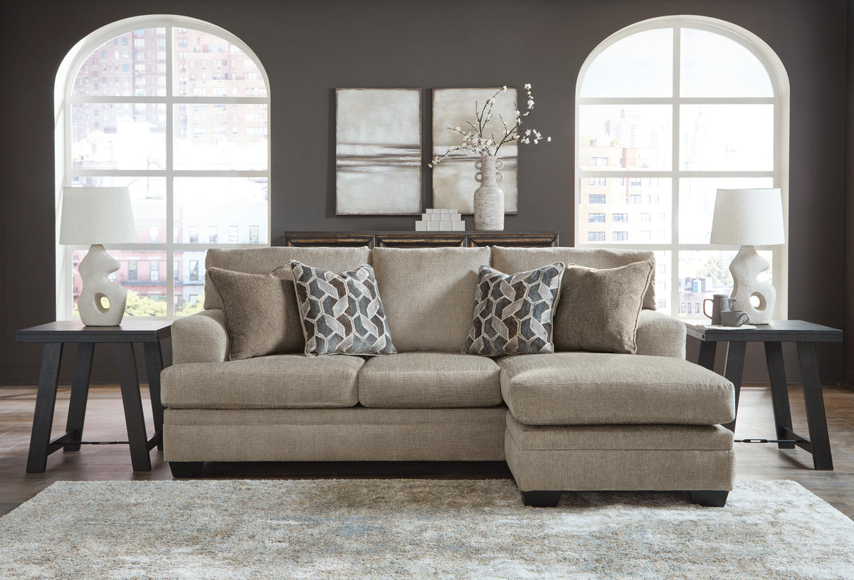 Stonemeade Sofa Chaise, Oversized Chair, and Ottoman - Taupe (16)