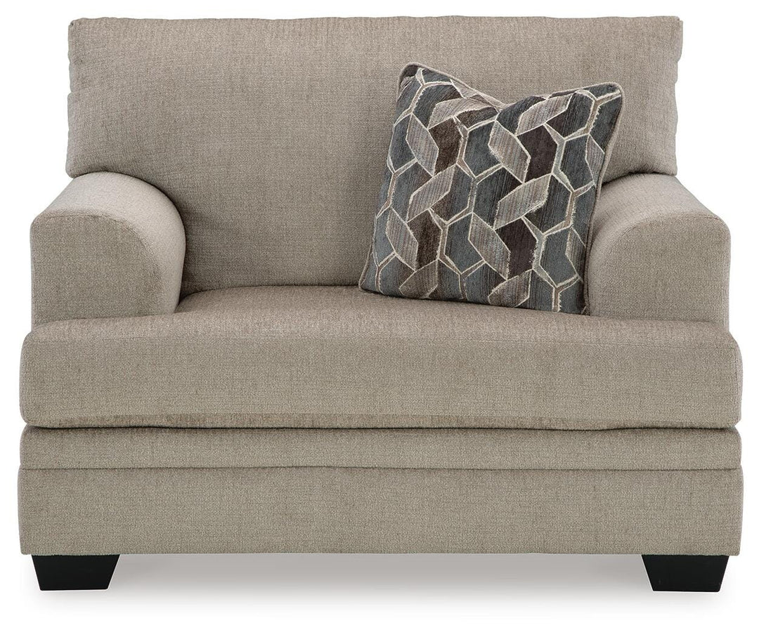 Stonemeade Oversized Chair and Ottoman - Taupe (3)