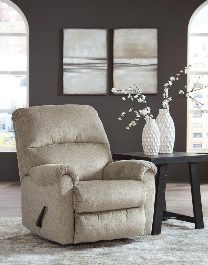 Stonemeade Sofa Chaise and Recliner - Taupe (17)