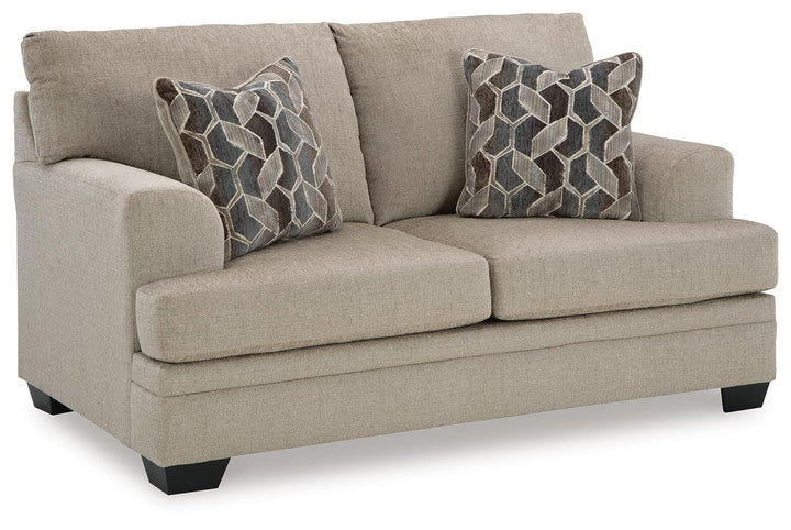 Stonemeade Sofa, Loveseat, Oversized Chair and Ottoman - Taupe (12)