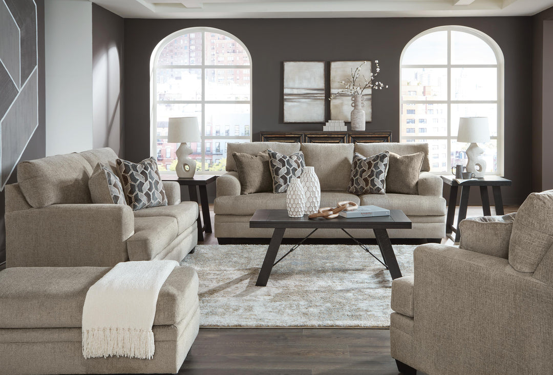 Stonemeade Sofa, Loveseat, Oversized Chair and Ottoman - Taupe (1)
