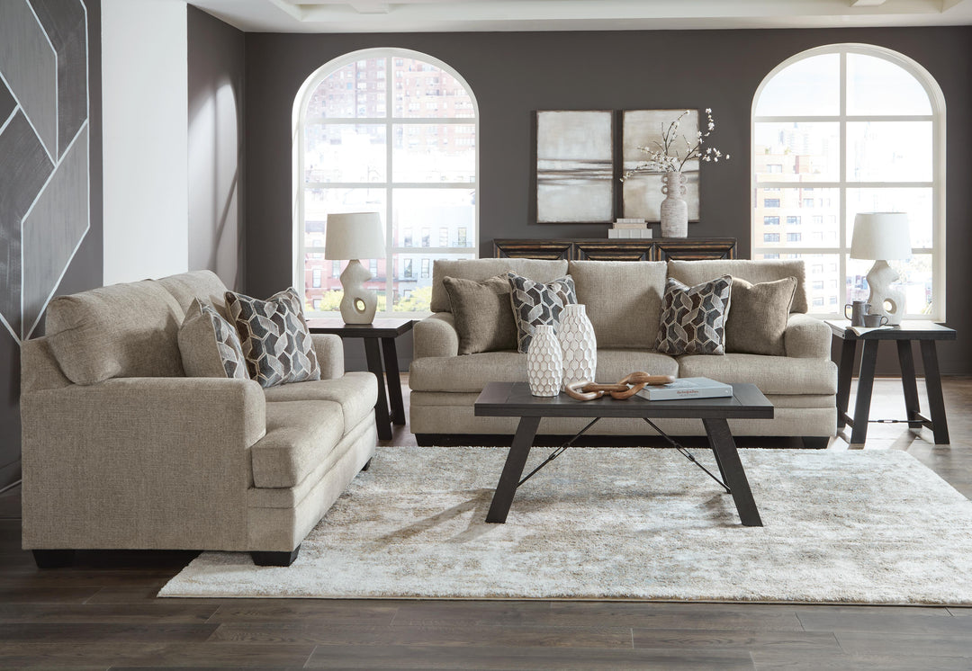 Stonemeade Sofa and Loveseat - Taupe (3)