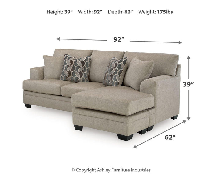 Stonemeade Sofa Chaise and Recliner - Taupe (14)