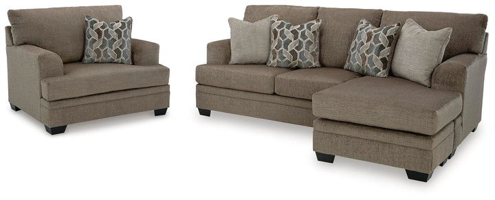 Stonemeade Sofa Chaise and Oversized Chair - Nutmeg (1)