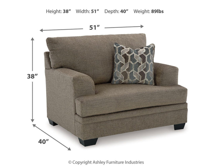 Stonemeade Sofa Chaise and Oversized Chair - Nutmeg (11)