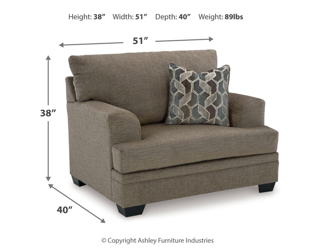 Stonemeade Sofa Chaise and Oversized Chair - Nutmeg (11)