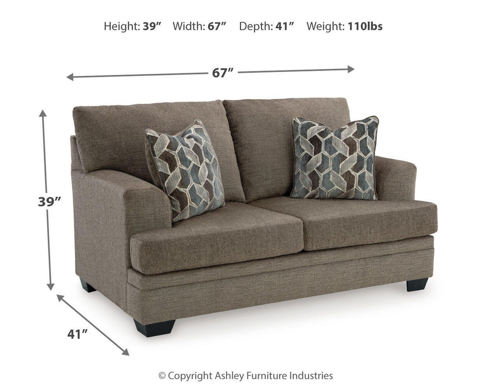 Stonemeade Loveseat - Dark Brown (4)