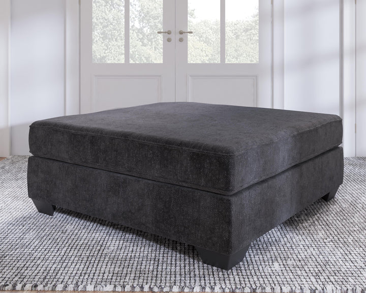 Lavernett Oversized Accent Ottoman - Dark Gray (2)