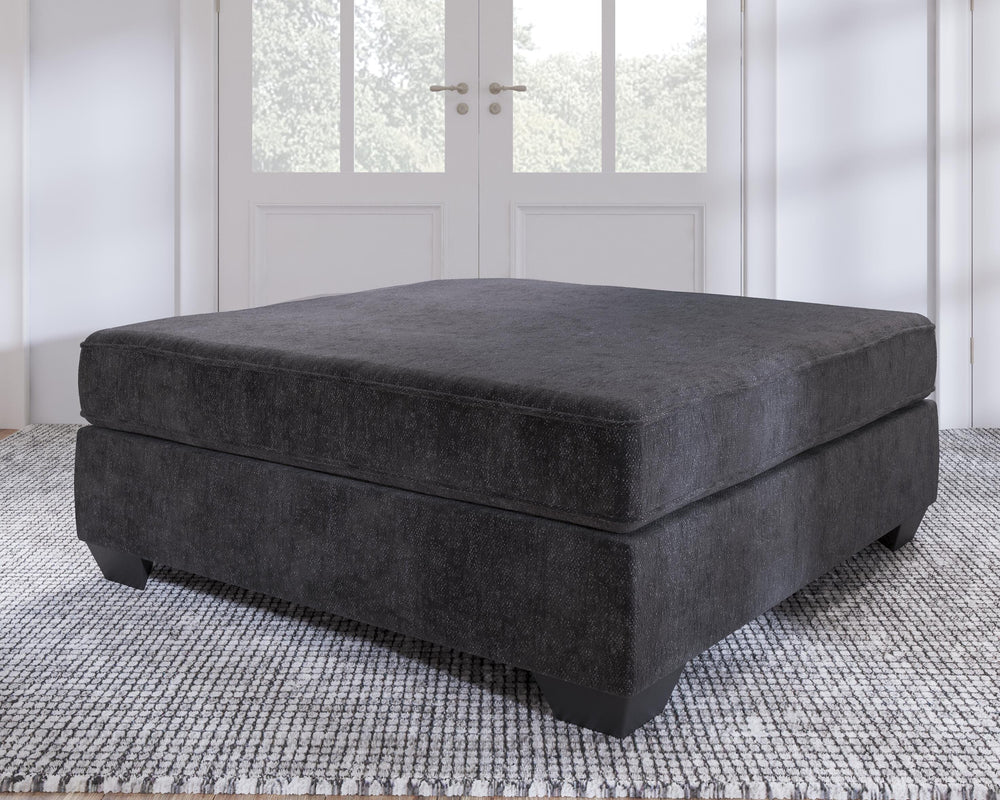 Lavernett Oversized Accent Ottoman - Dark Gray (2)