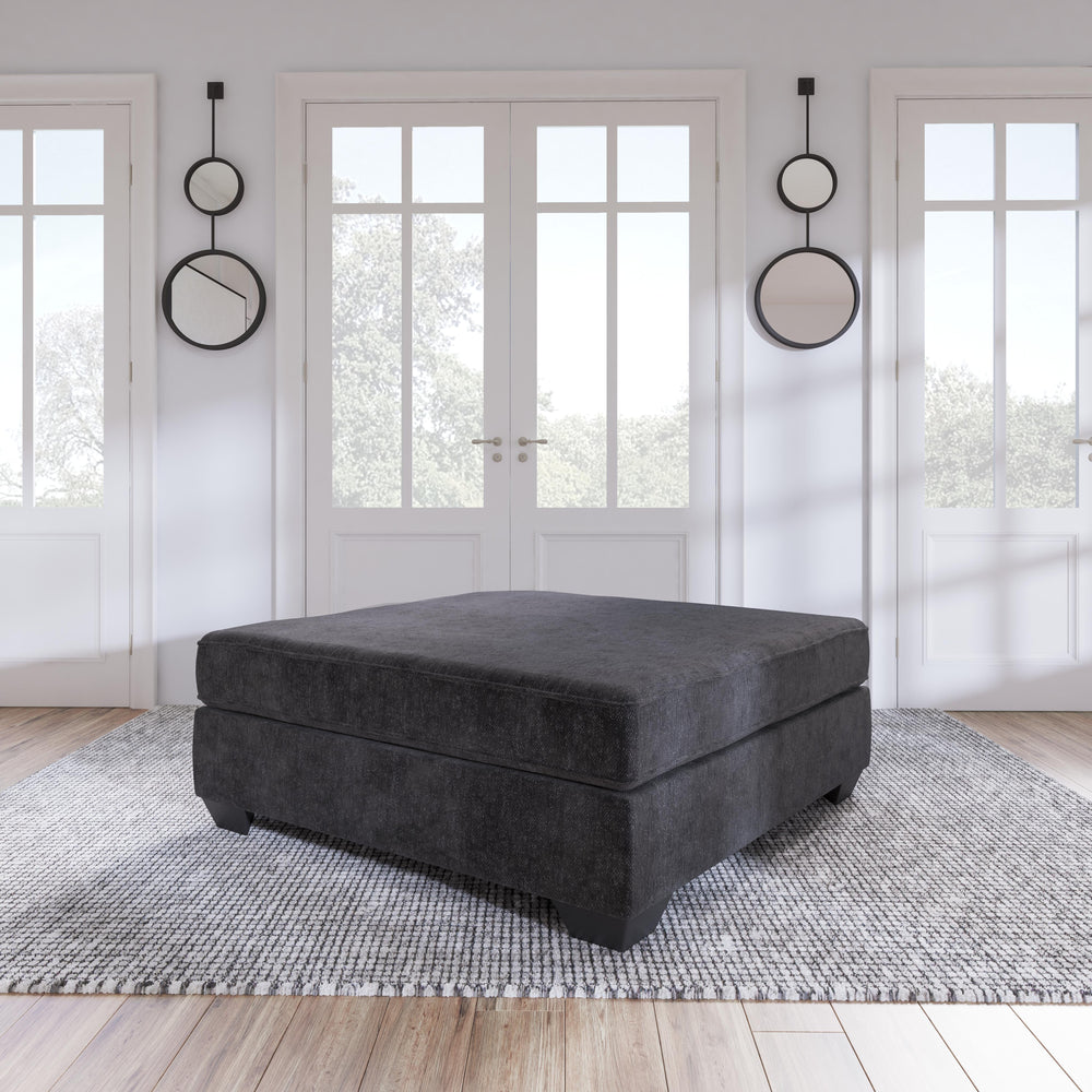 Lavernett Oversized Accent Ottoman - Dark Gray (6)