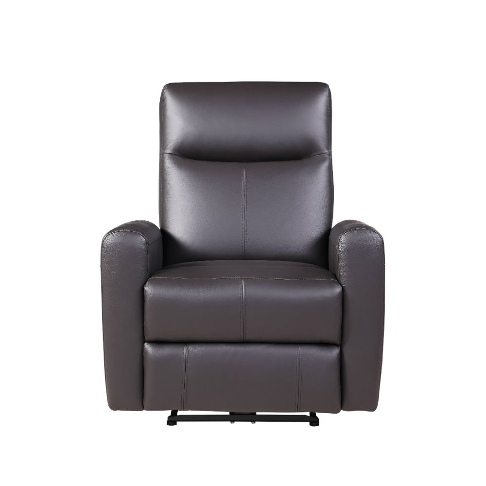 Blane Power Motion Recliner in Brown Top Grain Leather Match