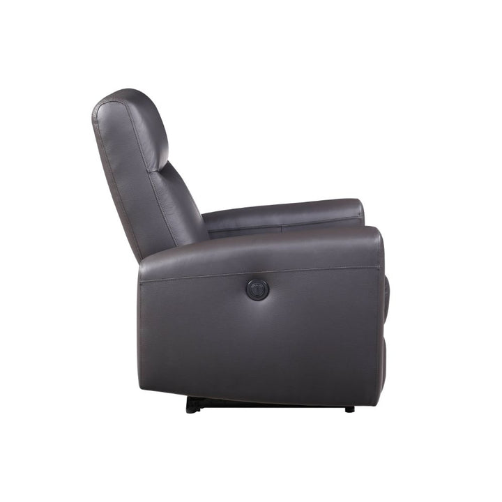 Blane Power Motion Recliner in Brown Top Grain Leather Match