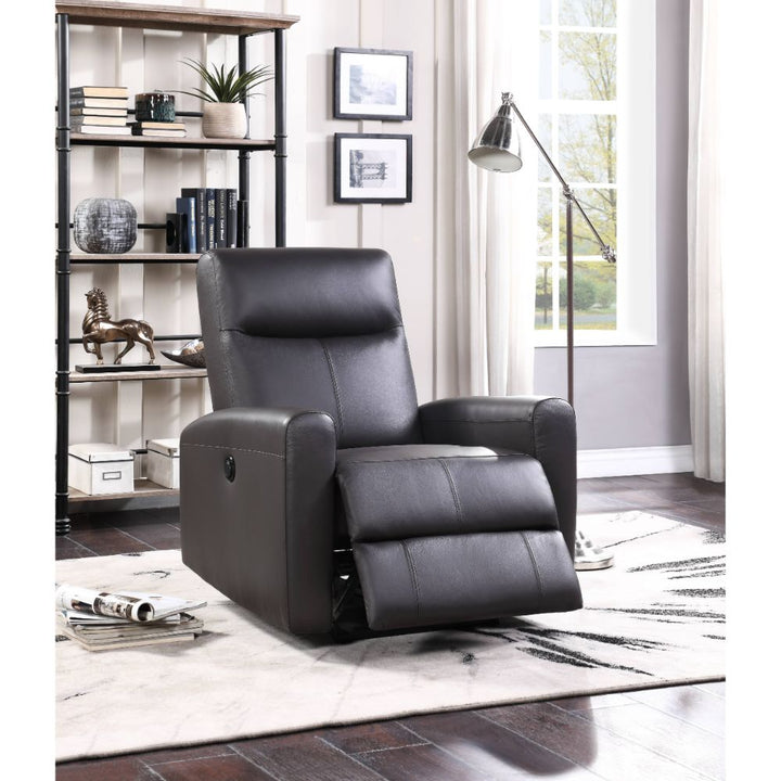 Blane Power Motion Recliner in Brown Top Grain Leather Match