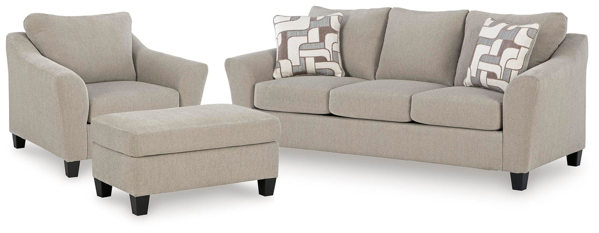 Willarae Sofa, Oversized Chair and Ottoman (1)