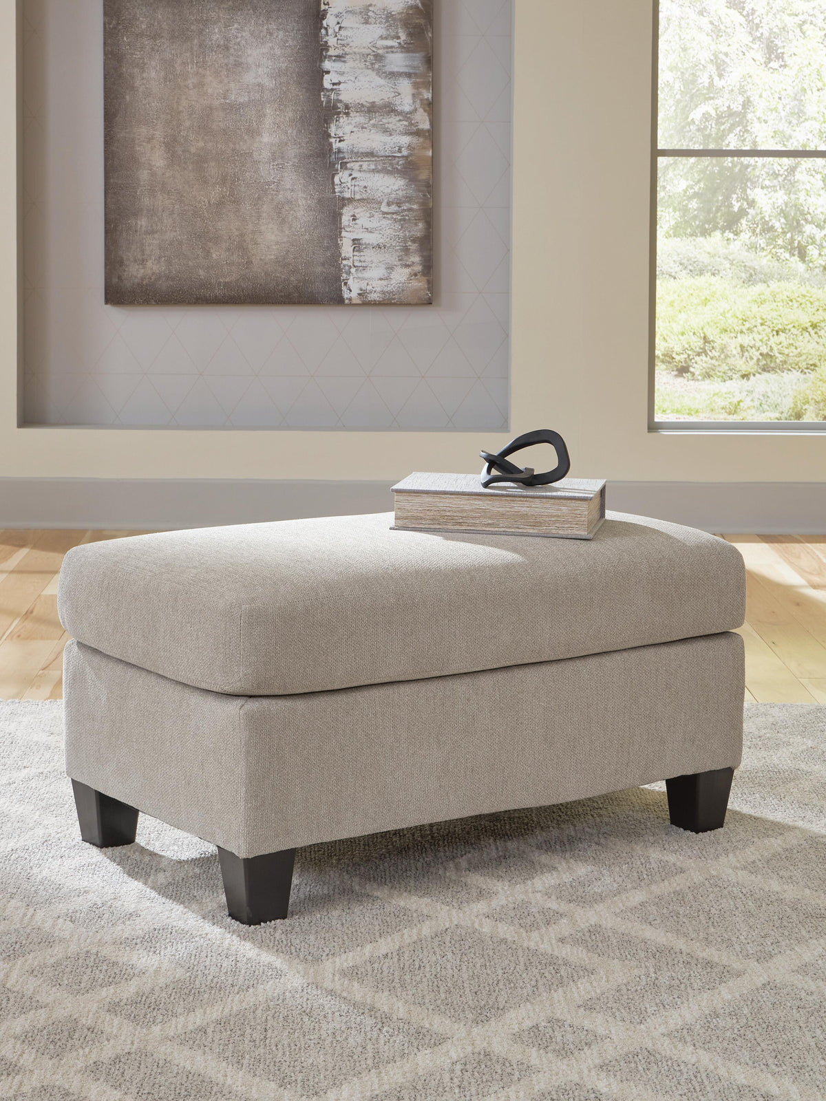 Willarae Ottoman - Beige (2)