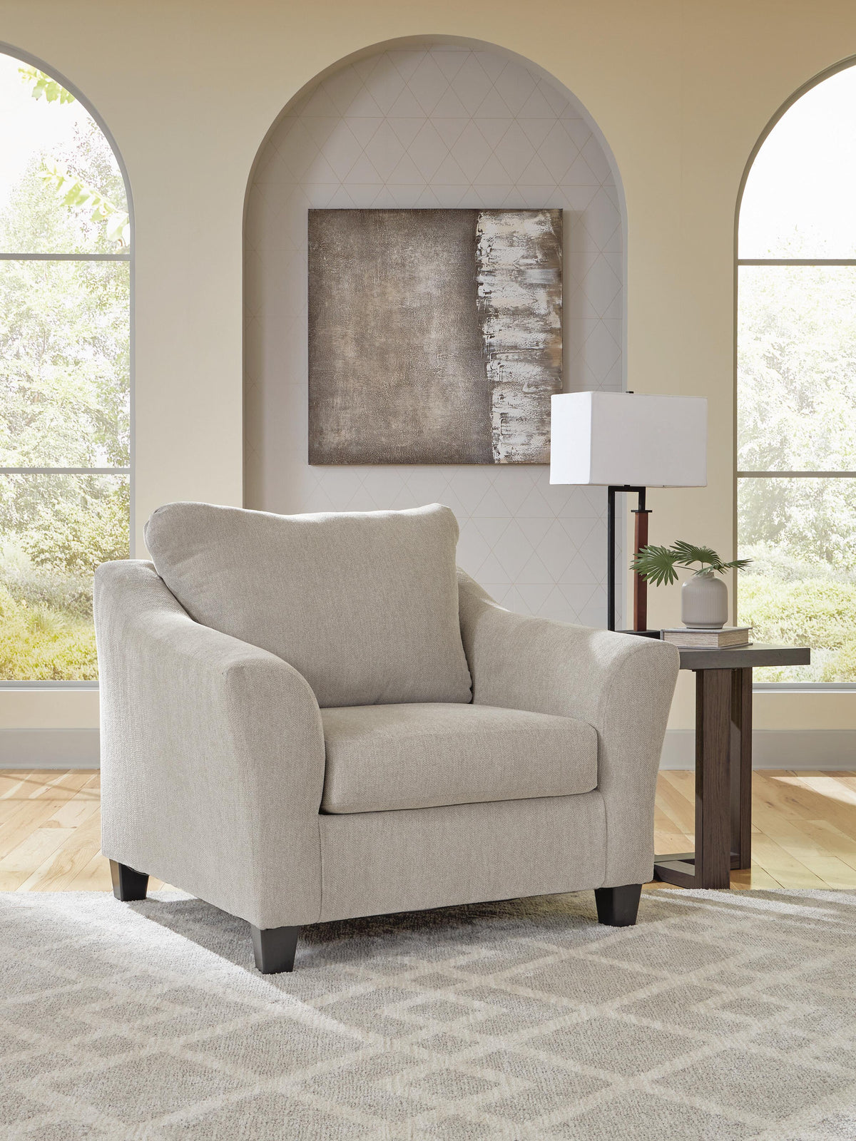 Willarae Oversized Chair - Beige (2)