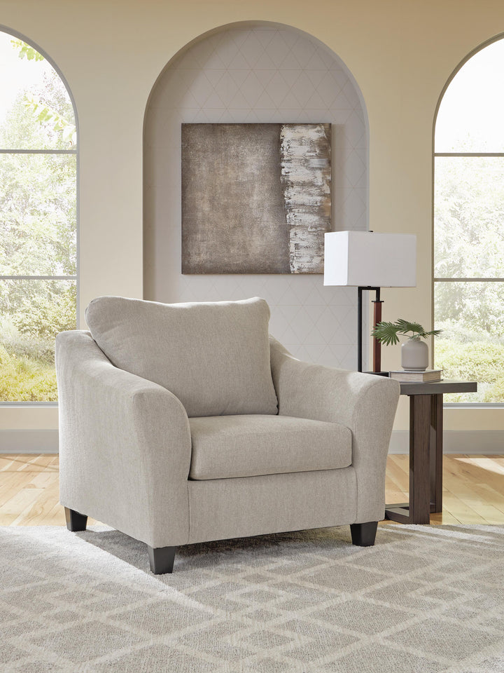 Willarae Oversized Chair - Beige (2)