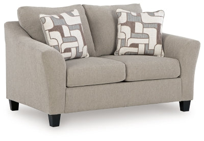 Willarae Loveseat - Beige - Beige