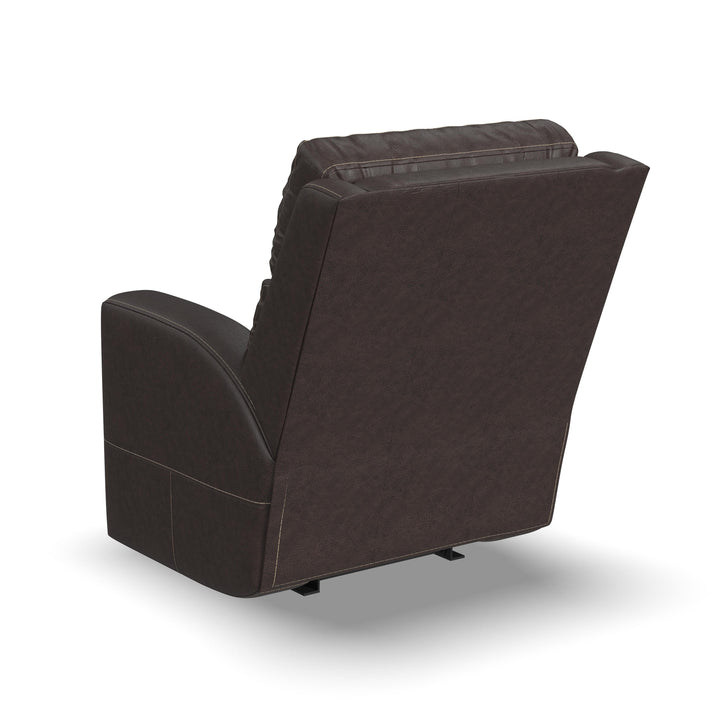 Score Leather Power Reclining Loveseat with Power Headrests &amp; Lumbar
