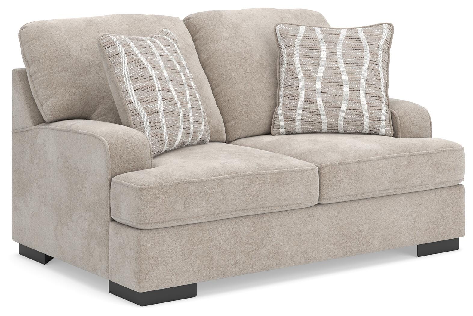 High Profile Loveseat - Beige (1)