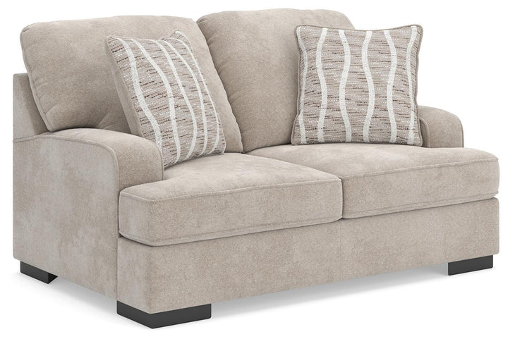 High Profile Loveseat - Beige (1)