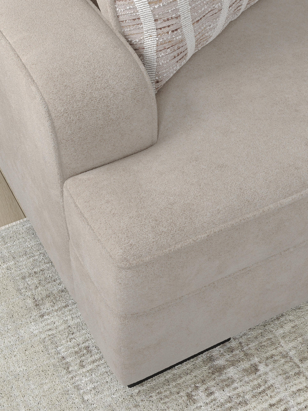 High Profile Loveseat - Beige (8)