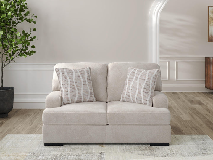 High Profile Loveseat - Beige (2)