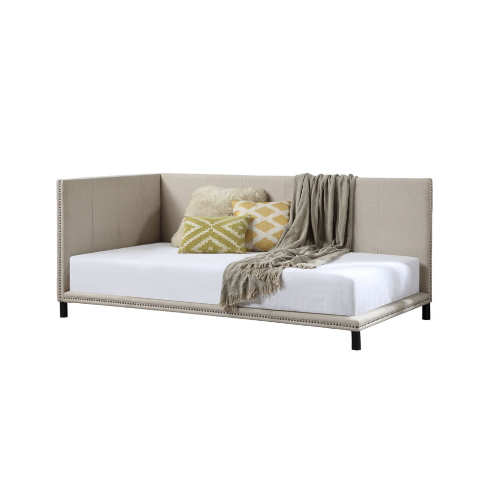 Yinbella - Full Daybed - Beige Linen