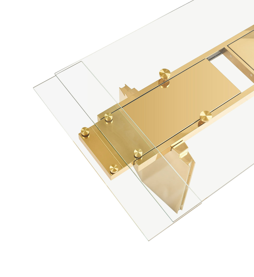 Nassim - Glam Glass Extendable Dining Table