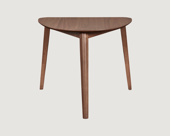 3-Piece Mid-Century Dining Set for Small Spaces – Walnut Finish