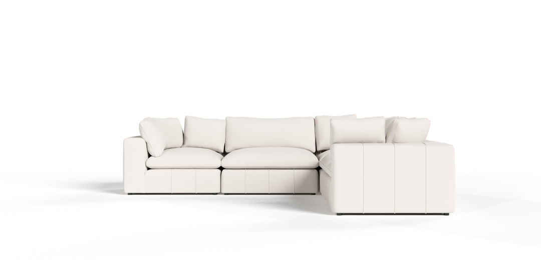 Vicki - Modern Off-White Fabric Modular Sectional