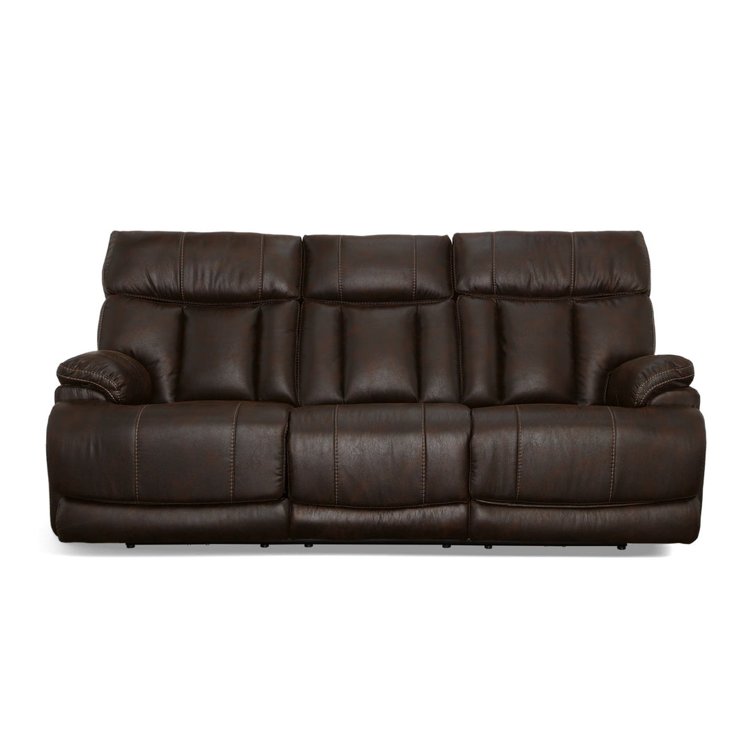 Flexsteel 1594-62PH-37470 Clive  Power Reclining Sofa With Power Headrests & Lumbar  Clove