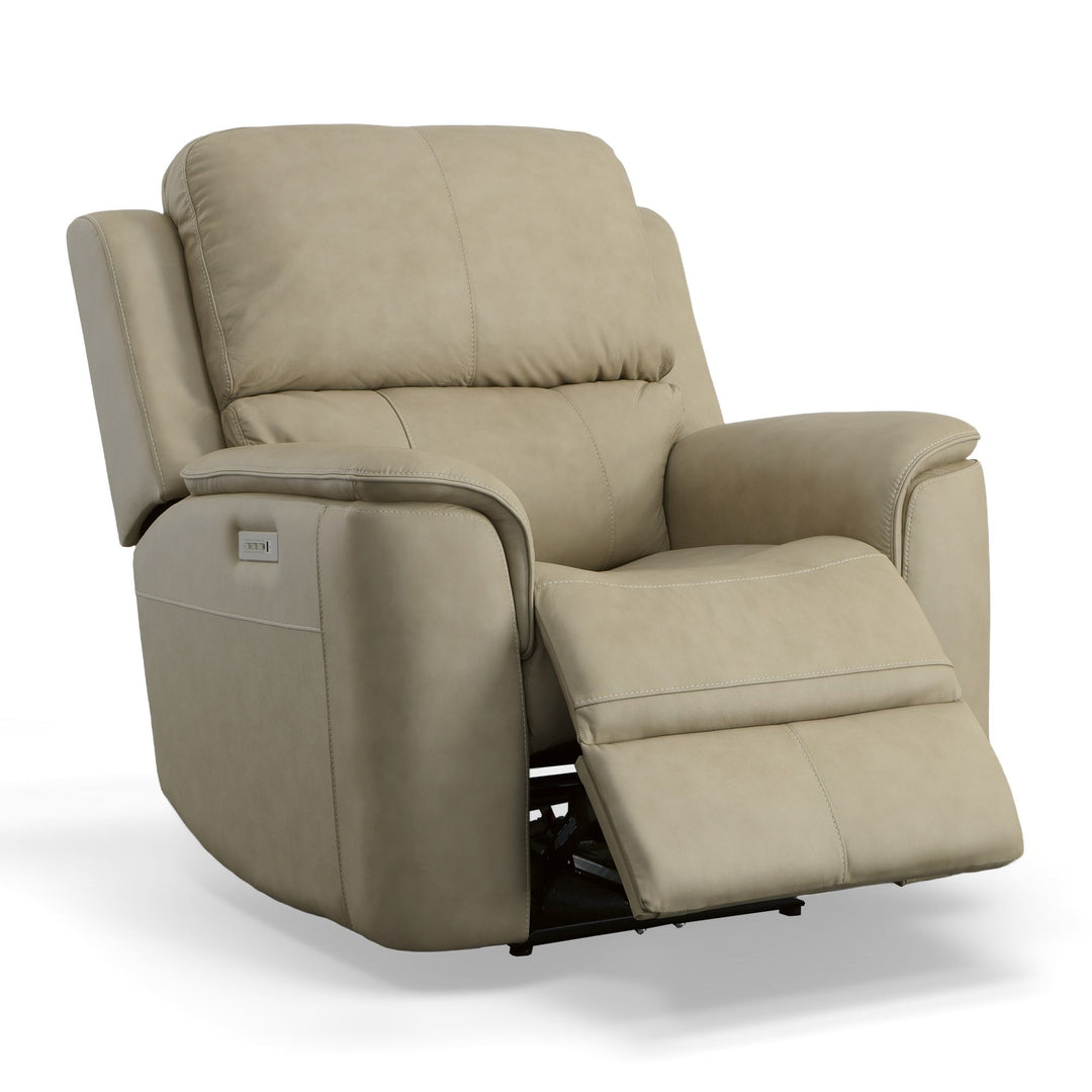 Flexsteel 1041-50PH-94680 Henry  Power Recliner With Power Headrest & Lumbar  Beige