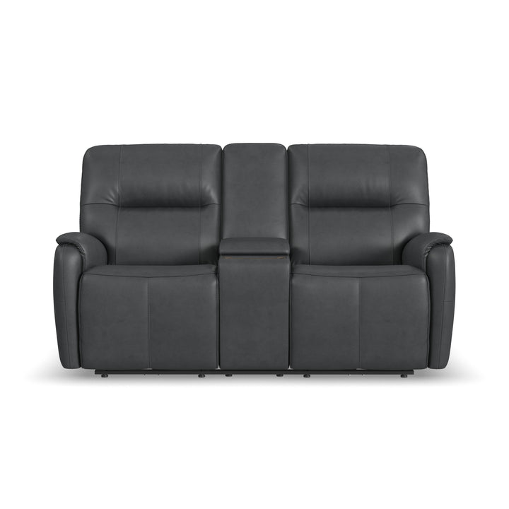 Wilson Power Reclining Loveseat With Console And Power Headrests Thunder