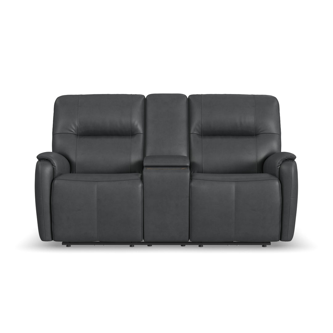 Wilson  Power Reclining Loveseat With Console And Power Headrests  Thunder