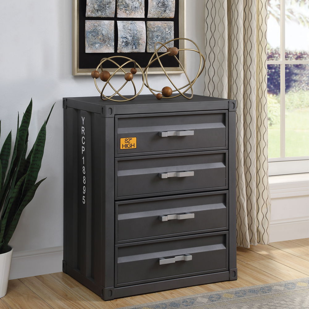 Cargo - Chest With 4 Drawers - Gunmetal