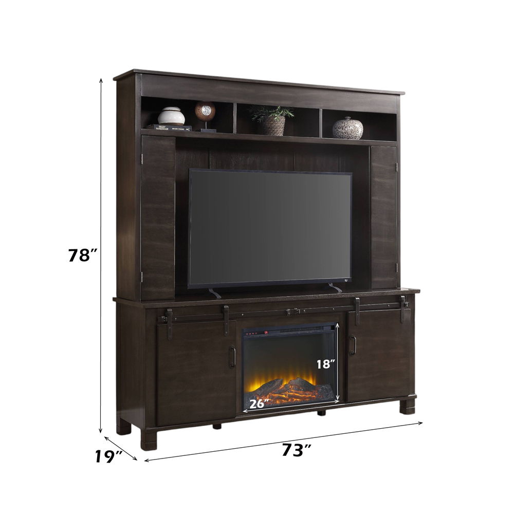 Apison - Entertainment Center Include 91617Fir) - Espresso