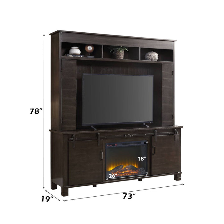 Apison - Entertainment Center Include 91617Fir) - Espresso
