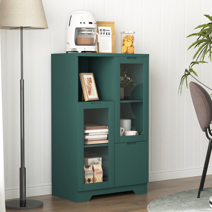 modern-cabinet-with-glass-doors-and-drawer