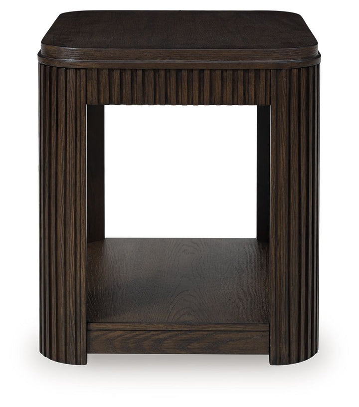 Carlibrie - Rectangular End Table - Warm Brown by Ashley Furniture product image