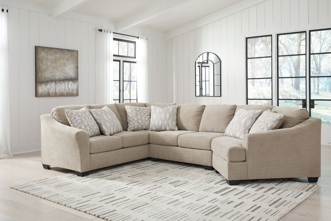 Brogan Bay - 3-Piece Sectional With Raf Cuddler - Cork by Ashley Furniture product image