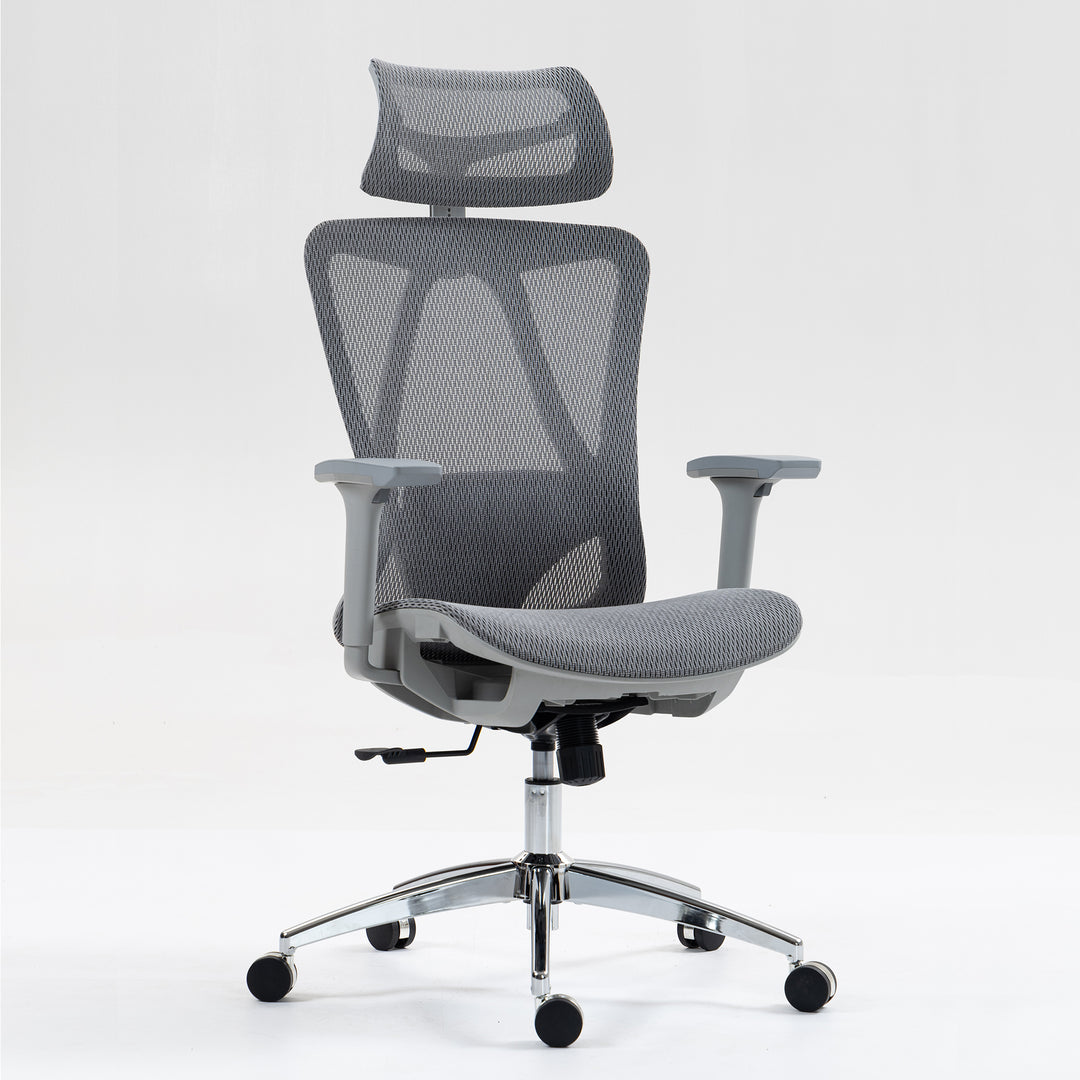 High Back Mesh Office Chair - Grey