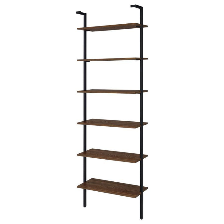 Owens - 6-Shelf Wall Bookshelf - Walnut