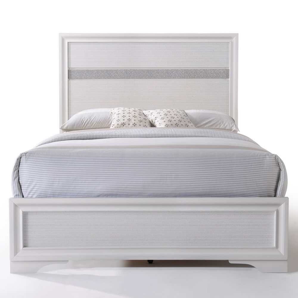 Naima - Full Bed - White