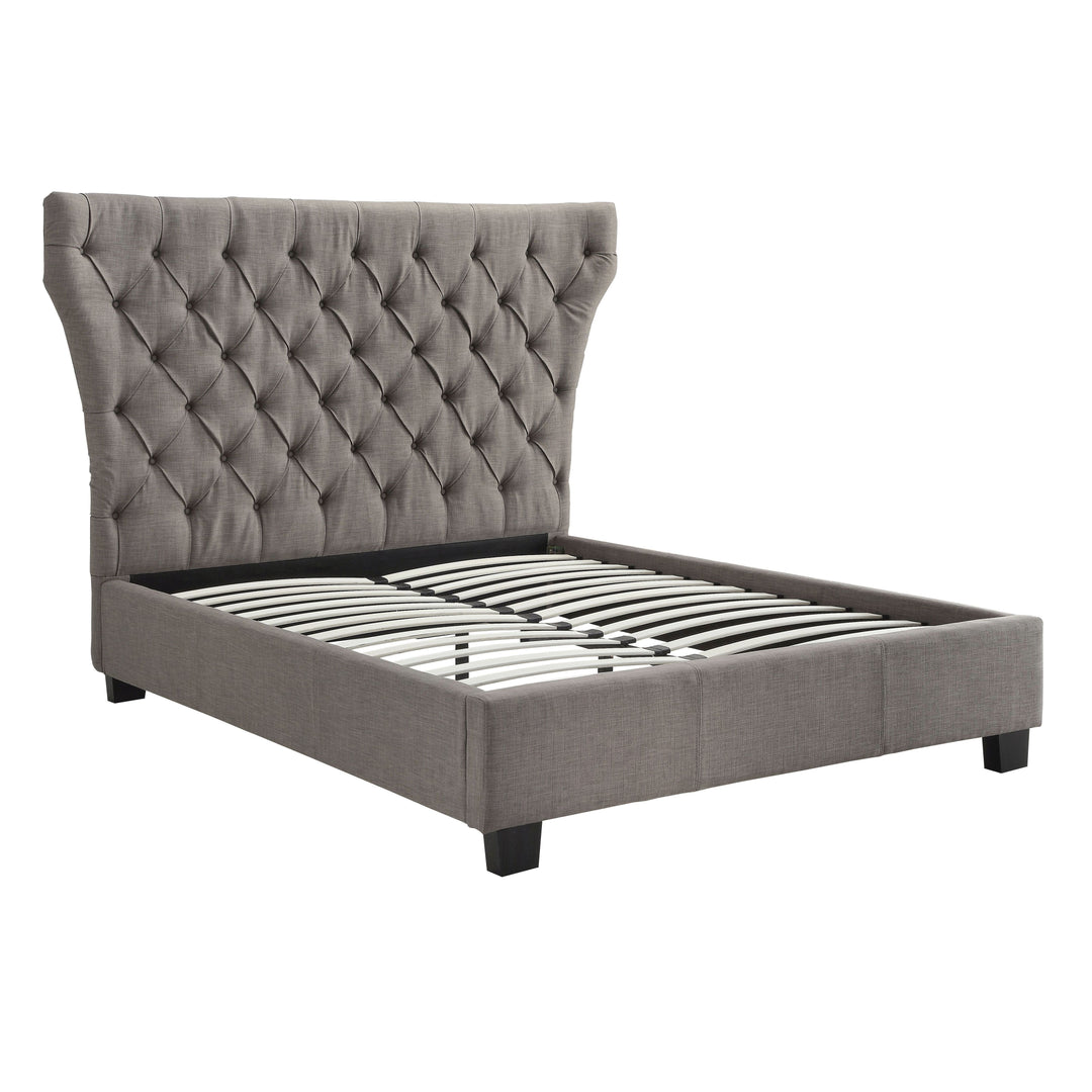 Modus Furniture 3Zh3L453 Melina Upholstered Platform Bed In Dolphin Linen