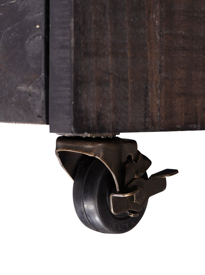 Modus Furniture 7Yc917 Yosemite Solid Wood Rollling File Cabinet In Cafe