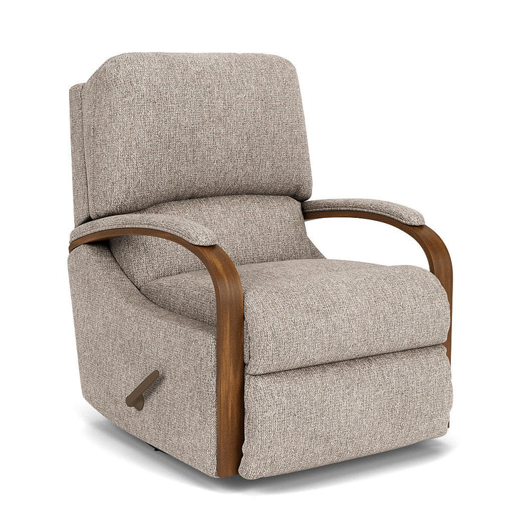Woodlawn Swivel Gliding Recliner Light Gray